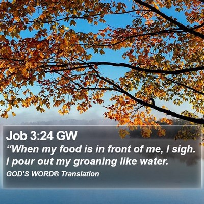 Job 3:24 GW Bible Verse Image