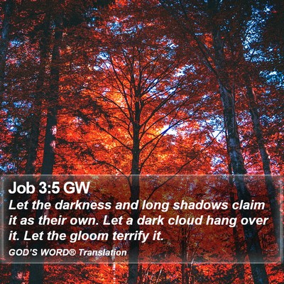Job 3:5 GW Bible Verse Image