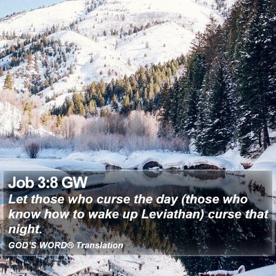 Job 3:8 GW Bible Verse Image