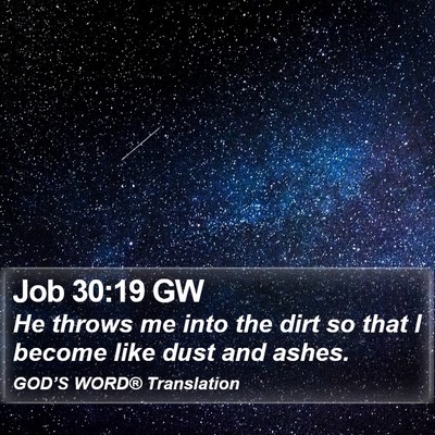 Job 30:19 GW Bible Verse Image