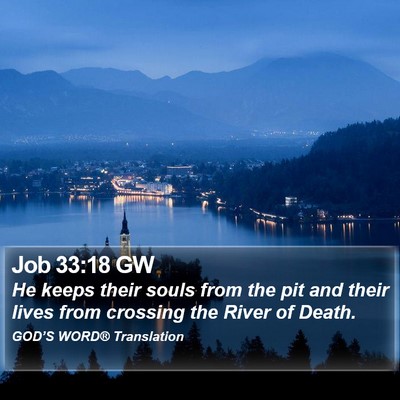 Job 33:18 GW Bible Verse Image