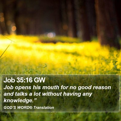 Job 35:16 GW Bible Verse Image
