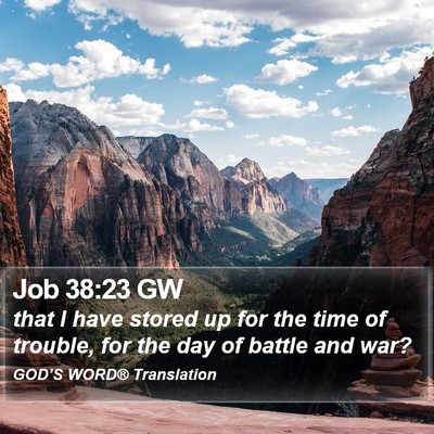 Job 38:23 GW Bible Verse Image