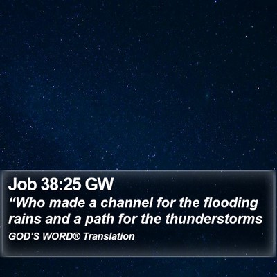 Job 38:25 GW Bible Verse Image