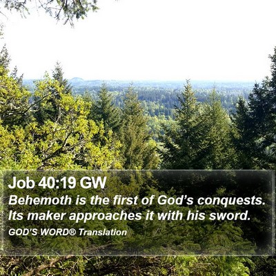 Job 40:19 GW Bible Verse Image