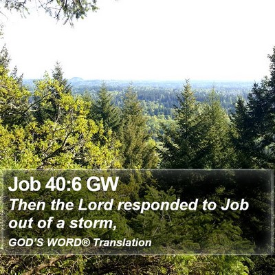 Job 40:6 GW Bible Verse Image