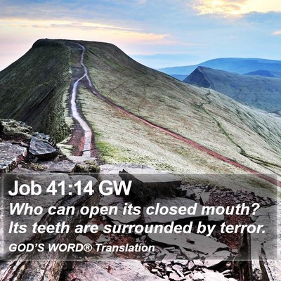 Job 41:14 GW Bible Verse Image