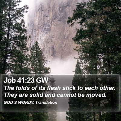 Job 41:23 GW Bible Verse Image