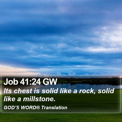 Job 41:24 GW Bible Verse Image