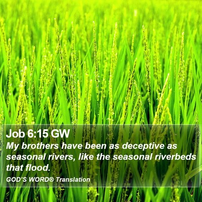 Job 6:15 GW Bible Verse Image