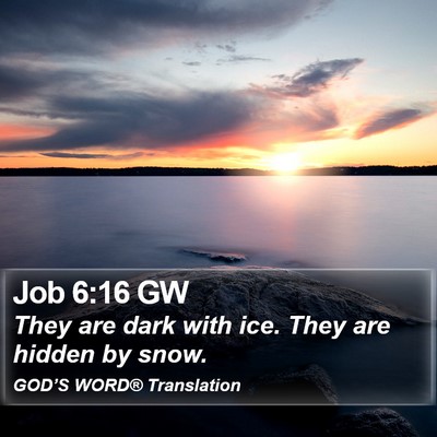 Job 6:16 GW Bible Verse Image