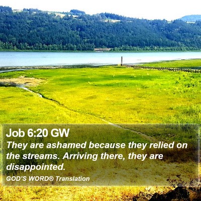 Job 6:20 GW Bible Verse Image