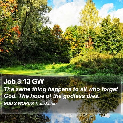 Job 8:13 GW Bible Verse Image