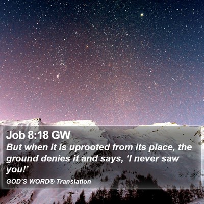Job 8:18 GW Bible Verse Image