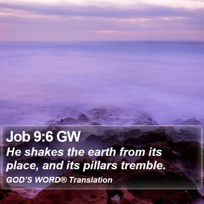 Job 9:6 GW Bible Verse Image