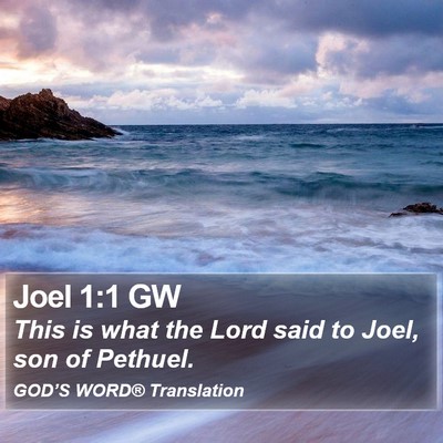 Joel 1:1 GW Bible Verse Image