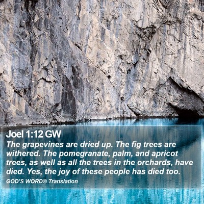 Joel 1:12 GW Bible Verse Image