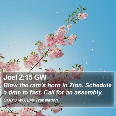 Joel 2:15 GW Bible Verse Image