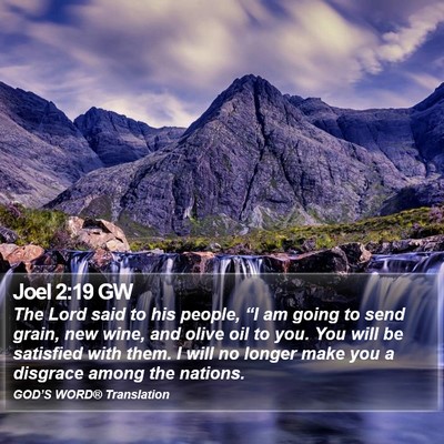 Joel 2:19 GW Bible Verse Image