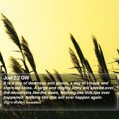 Joel 2:2 GW Bible Verse Image