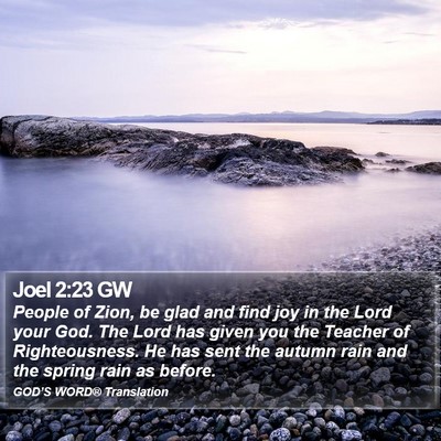 Joel 2:23 GW Bible Verse Image