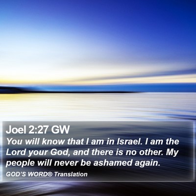 Joel 2:27 GW Bible Verse Image