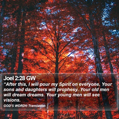 Joel 2:28 GW Bible Verse Image