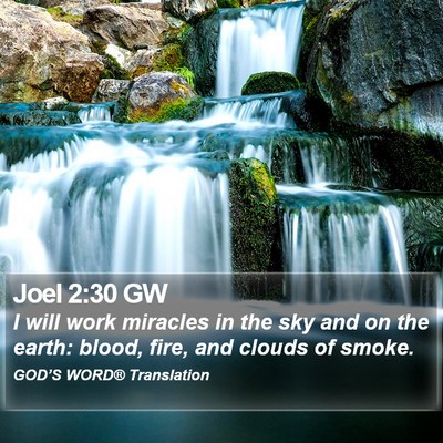 Joel 2:30 GW Bible Verse Image