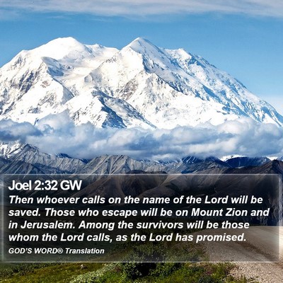 Joel 2:32 GW Bible Verse Image