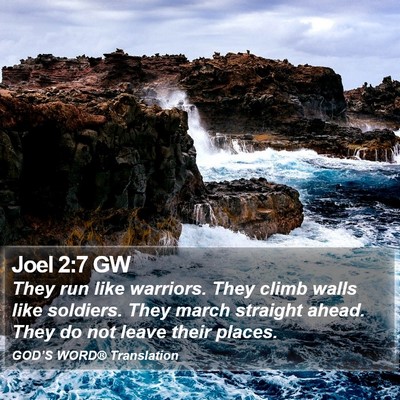 Joel 2:7 GW Bible Verse Image
