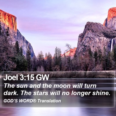 Joel 3:15 GW Bible Verse Image