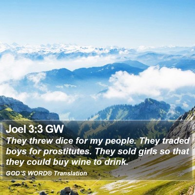 Joel 3:3 GW Bible Verse Image
