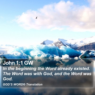 John 1:1 GW Bible Verse Image