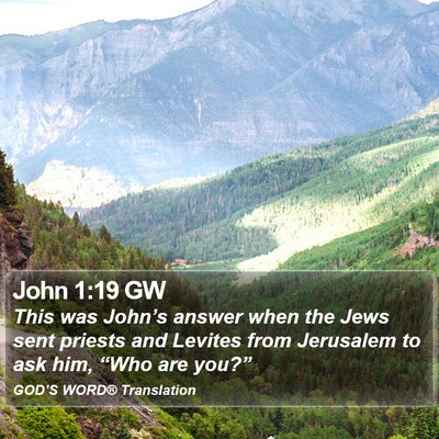 John 1:19 GW Bible Verse Image