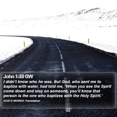 John 1:33 GW Bible Verse Image