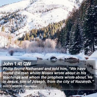 John 1:45 GW Bible Verse Image