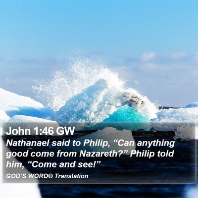 John 1:46 GW Bible Verse Image
