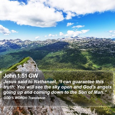 John 1:51 GW Bible Verse Image