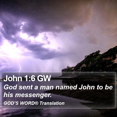 John 1:6 GW Bible Verse Image