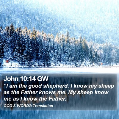 John 10:14 GW Bible Verse Image