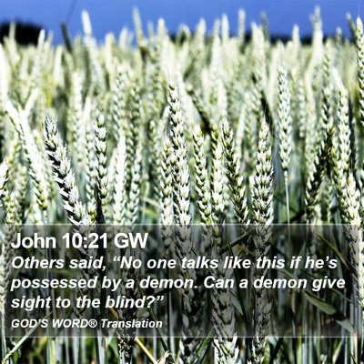 John 10:21 GW Bible Verse Image
