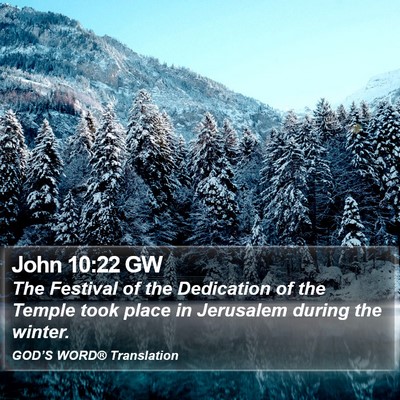 John 10:22 GW Bible Verse Image