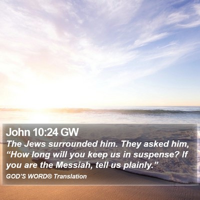 John 10:24 GW Bible Verse Image