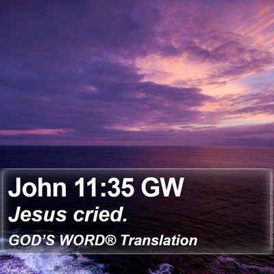 John 11:35 GW Bible Verse Image