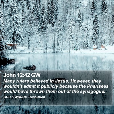 John 12:42 GW Bible Verse Image