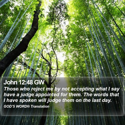 John 12:48 GW Bible Verse Image