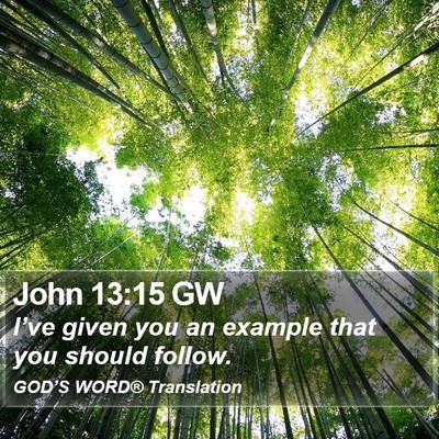 John 13:15 GW Bible Verse Image