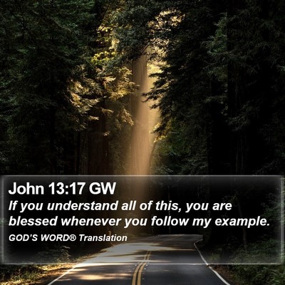 John 13:17 GW Bible Verse Image