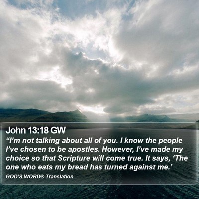 John 13:18 GW Bible Verse Image