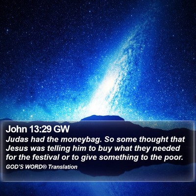 John 13:29 GW Bible Verse Image